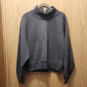Abercrombie & Fitch Gray Mockneck Sweatshirt Super soft! Medium